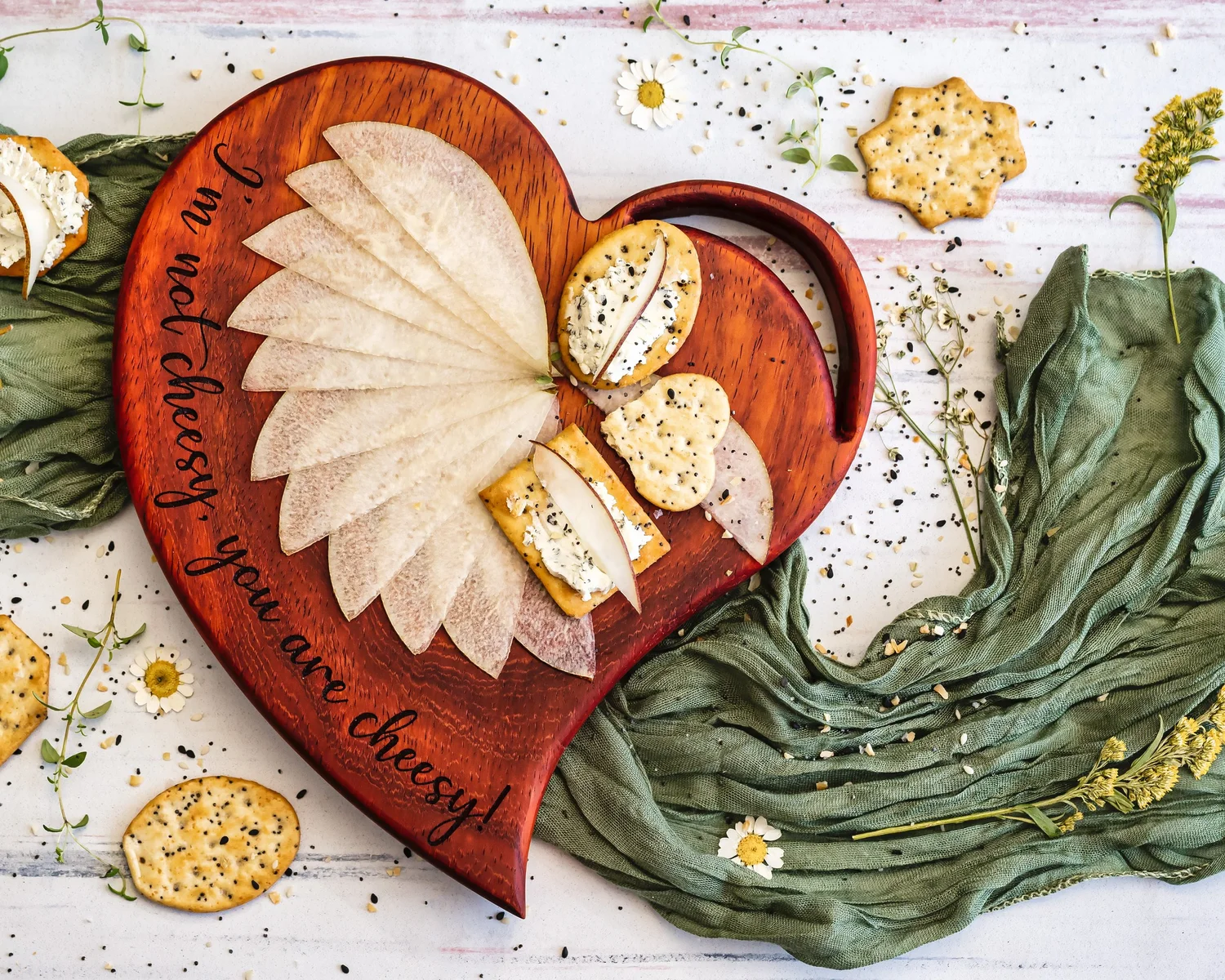Shop Heart-Shaped Charcuterie Boards: The Perfect Craft and Culinary Art