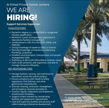 School Supervisor job in uae
