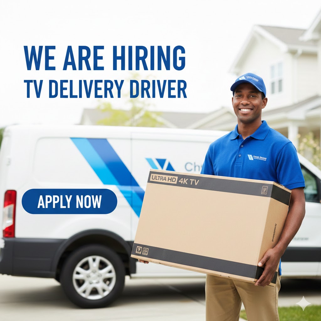 Urgent hiring TV Delivery Driver- job